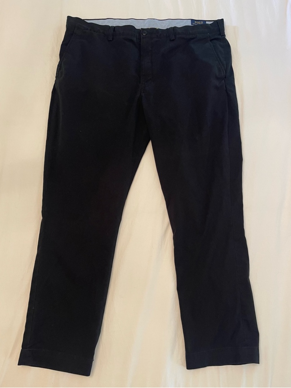 Polo Ralph Lauren Men’s Black Stretch Cotton Chino Pants Size 40 x 30